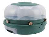 Stackable Grain Storage Container Single Layer 6 Grids Rotating Rice Dispenser for Kitchen V1294-YM0717-3118220217011