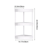 Corner Bathroom Counter Organizer, Vanity Organizer Corner Shelf, Skincare, Makeup Countertop V1369-AZ3-W-09524
