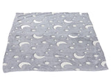 1.5x2m Luminous Blanket Double Side Flannel Star Moon Design Soft Glow in The Dark Blanket for V1294-YM0523-3117220043213