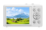 5K HD Dual Screen Digital Camera Point and Shoot Selfie Camera with LED Fill Light - White V1263-JX-6753-3