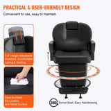VEVOR Salon Chair, Hydraulic Recliner Barber Chair for Hair Stylist, 360 Degrees Swivel 90&deg;-130&deg; V952-SLYZ3322485Y2EKLKV0