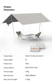 ONEFOREST Ultralight Portable Camping 3-in-1 Set with White Canopy, Tote Bag Integrated Outdoor V1221-XM-LB4970-ZS136