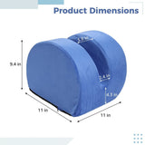 Knee Replacement Recovery Pillow, Memory Foam Leg Elevation Cushion with Ankle, Orthopedic V1369-AZ3-W-08856