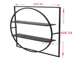 Eclipse Floating 2-Shelf Wall Hanging 60cm V637-78723SHL