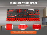 Wall Mounted Storage Bins, 30-Bin Parts Rack Organizer Garage Plastic Shop Tool with Wall V952-BGSWLXGJBGWLFKK39V0