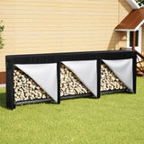 Moyasu Outdoor Firewood Rack Storage with Cover FPIT1004