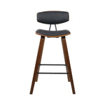 Artiss 2x Bar Stools Leather Padded w/Backrest BA-TW-8782-BKX2