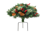 Jingle Jollys 2 Pack 45cm Lighted Artificial Christmas Tree Pathway Xmas Trees XM-TR-MINI-45-GRX2-LED