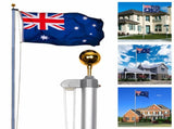 6.2M Australia Sectional Flag Pole Kit Australian Outdoor Aussie Flags Flagpole V284-FP6.2S