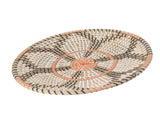 Round Grass Wall Ornaments 35cm Diameter Hand Knitting Hanging Woven Wall Baskets for Living Room V1294-YM0703-3115230050713
