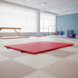 Folding Red Exercise Mat Gymnastics, Martial Arts, Yoga, Karate & Judo Training V63-766455