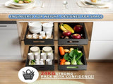 CARLA HOME 2 Pack Pullout Cabinet Kitchen Organizer Drawers with No-Drilling and Adhesive Design for LSB-36266