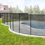 VEVOR Pool Fence, 4 x 12 FT Pool Fences for Inground Pools, Removable Child Safety Pool Fencing, V952-DXYCWL412FTH374E1V0