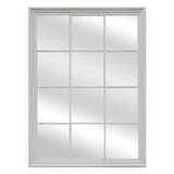 Window Style Mirror - White Rectangle 95cm x 130cm V292-MIRR-ARCH018