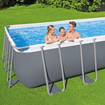 Bestway Swimming Pool 732x366x132cm Steel Frame Above Ground Pools Ladder 30045L BW-POOL-732CM-56477