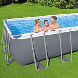 Bestway Swimming Pool 732x366x132cm Steel Frame Above Ground Pools Ladder 30045L BW-POOL-732CM-56477