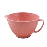 Hand-held Plastic Kitchen Mixing Bowl Spout-style Baking Prep Container For Salad Dough Stirring V1369-AZ3-W-14882