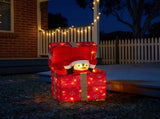 Christabelle 30cm Animated Penguin Gift Box Christmas Light Up DisplayLED Outdoor Indoor Xmas Y 112_SHE201