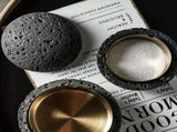 Nordic industrial style concrete ashtray, handcrafted with natural texture, detachable stainless V1232-SNYHG003
