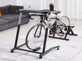 Mobile Cycling Desk Foldable Bike Trainer Fitness Desk with Lockable Wheel V952-KYDZXCFWTDGLSFAACV0