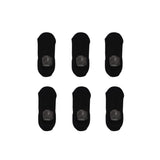 6X Rexy Cushion No Show Ankle Socks Medium Non-Slip Breathable BLACK V274-GM-RXCNOS-M6-BK