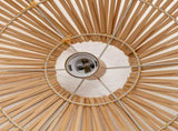 Solara Sphere Natural Hand-Woven Bamboo Cage Pendant Lamp Light V563-75234