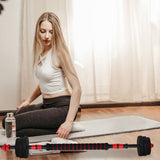 2-Pack Dumbbell to Barbell Converter Bars with Non- Grip for Comfortable, Secure Weightlifting and V1366-AZ2-W-17246