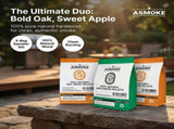 ASMOKE 4-Piece Premium Wood Pellet Variety Pack - Oak & Apple V642-XFAS-MIX-WO-PEL-AP-OAK-5LBSX4
