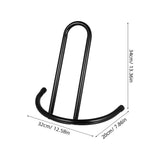 2Pcs Detachable Bike Holder Black Metal Scooter Stand Portable Balanced Parking Support V1369-AZ3-W-18577