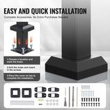 VEVOR Handrails for Outdoor Steps, 2-3 Step Stair Hand Rail & Indoor Railing Kit, Railings for V952-KDJSLZFSHSZW9HILGV0