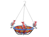 Outdoor Bird Feeder Hanging Rattan Basket Water Feeding Station for Garden Balcony Tree Branch V1294-YM0901-3111250047711