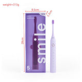 Purple 5 Modes Sonic Electric Toothbrush with Smart Timer - IPX7 Waterproof, 60 Day Battery Life, V888-ELOSUNG56306-2