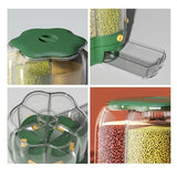 Grains Separate Storage Box Rotating Rice Bucket Food Grade Household Bean Storage Tank Large 6.5kg V1294-YM0716-3118220158611