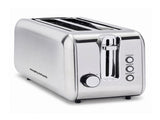 Morphy Richards Equip Stainless Steel Kettle and Toaster Set, 1L Jug Kettle & 4 Slice Long Slot MREQ-1LKT-4STS