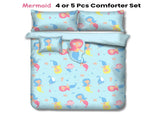 Ramesses Mermaid Kids Advventure 5 Pcs Comforter Set Double V442-KIT-COMFORTER-MERMAID-AQUA-DS