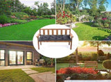 Indoor Outdoor Bench Cushion 19.68x39.37in, 2 Seat Thick Garden Bench Seat Cushion, Waterproof Swing V1369-AZ3-W-10069