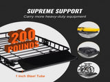 Roof Rack Cargo Basket 200 LBS 51"x36"x5" for SUV Truck with Luggage Bag V952-CDXLJJY251365ROA4V0