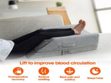 Leg Wedge Ergonomic Booster 3-Height Adjustable Memory Foam Leg Support Pillow with Washable Cover V985-LEGWEDGE