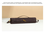 Retro Woven Baguette Handbag for Women Suede Texture PU Leather Shoulder Crossbody Bag Elegant V888-ELOSUNG41394