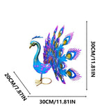 Peacock Statue Ornament, Handmade Peacock Garden Statue, Lawn Decoration Outdoor Sculpture Home V1366-AZ2-W-12515