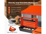 2 Tiers Chicken Nesting Boxes, 10 Compartments, Metal Egg Laying Boxes with Protective Collection V952-JSCDX3045INCT4Y3W002V0