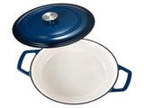 Enameled Cast Iron Dutch, 5.7L Pot with Lid and Dual Handles, Heavy-Duty Durable Cookware Pan, V952-ZTHLKX6QTTCT7F6PS001V0