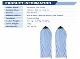 Soft Fleece Surfboard Cover Dust Protection Sock with Drawstring Closure for Daily Storage Transport V1341-ZY-J6XHSU3W-PINKWHITE-23050CM906197