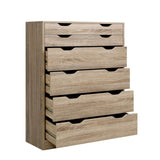 Artiss 6 Chest of Drawers - MYLA Oak FURNI-G-DT-4D2-OAK-AB