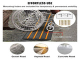Curb 2 Pack, 6.5 cm Rise, Rubber Driveway Ramps, Heavy Duty 15 tons Weight Capacity Threshold V952-ZXDBLYPDGB2483DSGV0