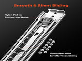 1 Pair 18-60 in Soft-Close Drawer Slides Ball Bearing Full Extension V952-ZXCTHG500B22LTASUV0
