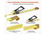Wheel Chock Tie-Down Kit, Tire-Style Motorcycle Tie-Down System, Car Tie Down Kit with Flat Hook, V952-CLJGTJ2LTXBPN6TE9001V0