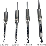 Wood Drill Bit Set for Square Holes, Compatible with Mortise and Tenon Joints, Deep Square Holes V1237-ZY-203-2314