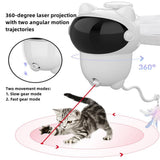 Motion Activated Interactive Cat Toy with Laser & Feather Wand,Blue V1369-AZ3-W-22368