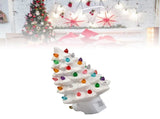 Xmas Tree Night Light Ceramic Decorative Plug in Tree Nightlight Xmas Decor for Bedside Tables Study V1294-YM0901-3115240103411
